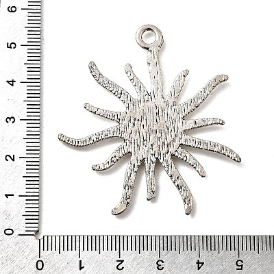 Tibetan Style Alloy Sun Pendant Cabochon Settings X-TIBEP-Q043-079-RS-1