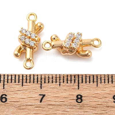 Brass Rhinestone Pendants KK-E793-21G-1
