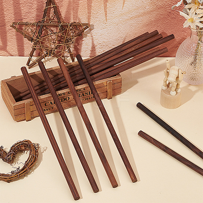 Waxed Round Wooden Sticks WOOD-OC0004-42C-1