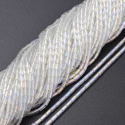 Electroplate Glass Beads Strands X-EGLA-K014-B-AB01-1