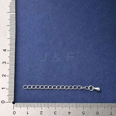 Brass Curb Chain Extender KK-Q807-13S-1