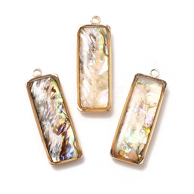 Brass Enamel Pendants KK-K252-10G-05-1