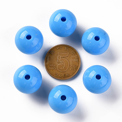 Opaque Acrylic Beads MACR-S370-C16mm-8-1