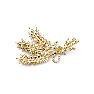 Rhinestone Brooch Pin PALLOY-K002-01KCG-02-1