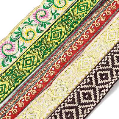 Ethnic Style Polyester Embroidery Ribbons CWIR-XCP0001-22B-1