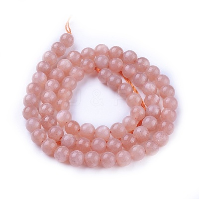 Natural Grade A Sunstone Beads Strands G-G785-03A-1