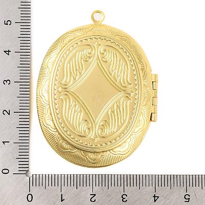 Rack Plating Brass Locket Pendants LS-KK-K277-09G-1