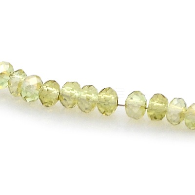 Pearl Luster Plated Faceted Rondelle Glass Beads Strands GLAA-A024A-PL04-1