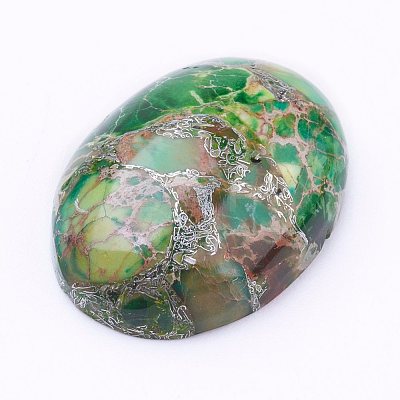 Synthetic Regalite/Imperial Jasper/Sea Sediment Jasper Cabochons X-G-E377-01A-1