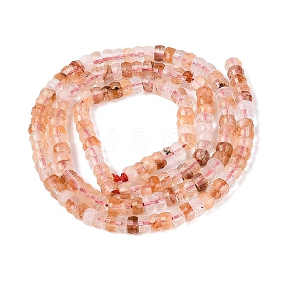 Natural Hematoid Quartz/Ferruginous Quartz Beads Strands G-Q606-46A-09-1
