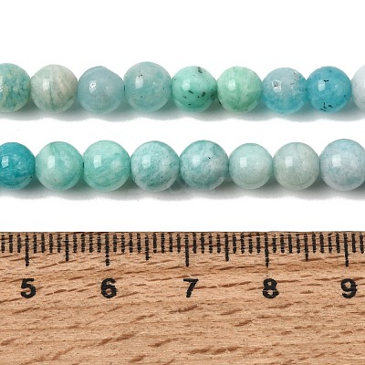 Gradient Natural Amazonite Beads Strands GG-CBA54CC-C01-6mm-1