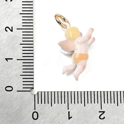 Printed Brass Pendants KK-CBA1A42-04G-02-1