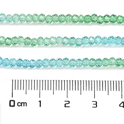 Transparent Painted Glass Beads Strands X1-DGLA-A034-T2mm-A17-1