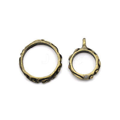 Zinc Alloy Toggle Clasps PALLOY-WH0085-98-1