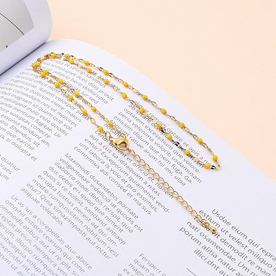 304 Stainless Steel Link Chain Necklaces NJEW-JN03084-05-1