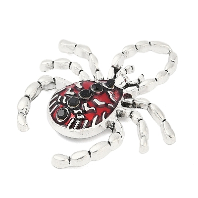 Alloy Rhinestone Enamel Pendants PALLOY-R151-67AS-03-1