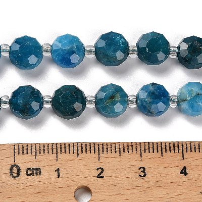 Natural Apatite Beads Strands G-B153-A05-1