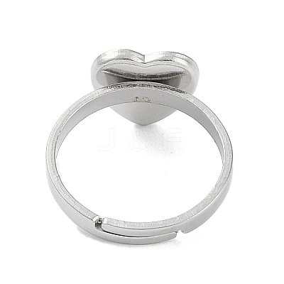 Non-Tarnish 304 Stainless Steel Adjustable Ring Components STAS-Z064-05P-02-1