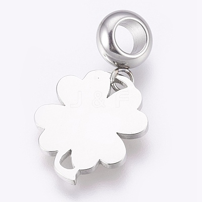 304 Stainless Steel European Dangle Charms STAS-O097-08A-1