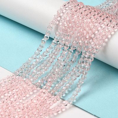 Transparent Glass Beads Strands X-EGLA-A035-T4mm-D20-1