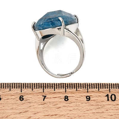 Natural Apatite Finger Rings RJEW-C154-01J-1
