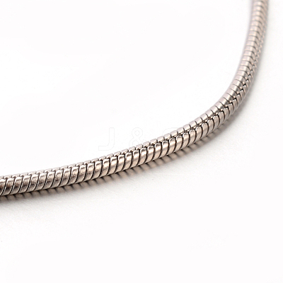Tarnish Resistant 304 Stainless Steel Snake Chain Bracelets STAS-M175-10P-B-1