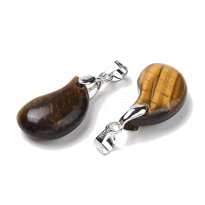 Natural Tiger Eye Pendants G-NH0025-14P-04-1