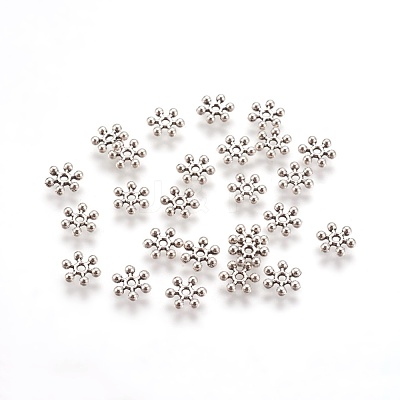 Tibetan Style Alloy Spacer Beads TIBEB-1171-AS-LF-1