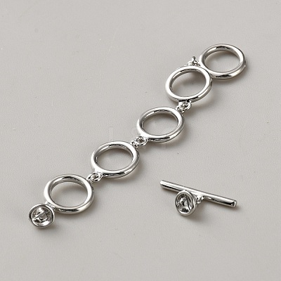 Brass Toggle Clasps KK-WH0110-07P-1