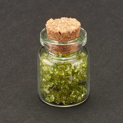 Transparent Glass Wishing Bottle Decoration DJEW-A001-01A-03-1
