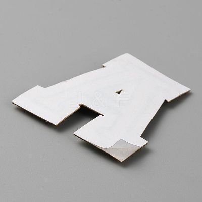 Letter A Computerized Towel Embroidery Cloth Self Adhesive Patches PATC-WH0007-37B-08-1