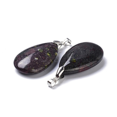 Natural Dragon Blood Pendants G-D084-01P-B12-1