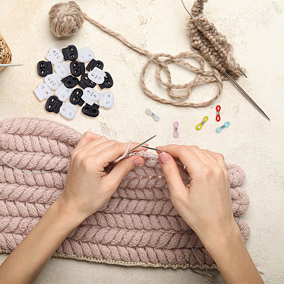 20Pcs 10 Style Synthetic Rubber Knitting Needle Point Protectors DIY-DC0002-56-1