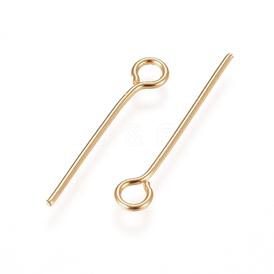 304 Stainless Steel Eye Pins X-STAS-L238-005B-G-1