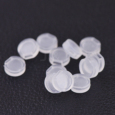Comfort Plastic Pads for Clip on Earrings X-KY-P007-A01-1