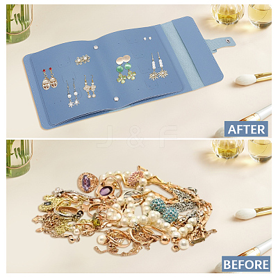 PU Leather Earring Storage Bags AJEW-SP0006-24E-1