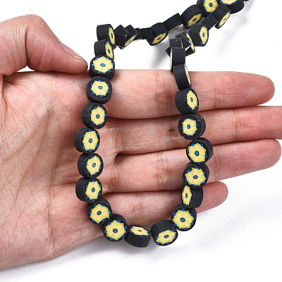 Handmade Polymer Clay Beads Strands CLAY-T020-08B-1