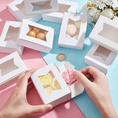 Rectangle Folding Paper Storage Boxes CON-WH0106-01B-02-1