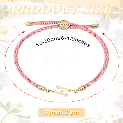 1Pc Adjustable Nylon Cord Slider Bracelets for Women BJEW-LP0001-32H-03-1