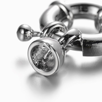 Brass Spring Ring Clasps KK-O091-01P-NR-1