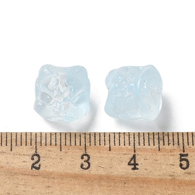 Baking Paint Transparent Glass Beads GLAA-C035-01P-1