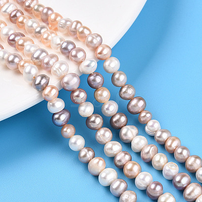 Natural Cultured Freshwater Pearl Beads Strands PEAR-N013-05C-03-1