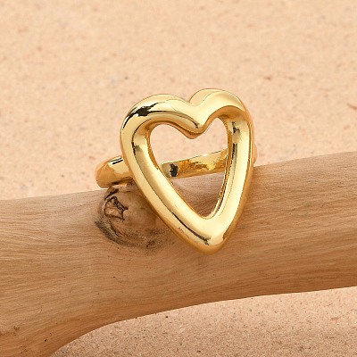 Brass Open Cuff Rings for Women RJEW-F171-01G-01-1