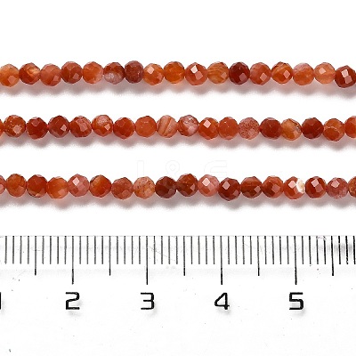 Natural South Red Agate Beads Strands G-Z074-A02-01B-1