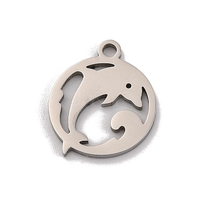 Non-Tarnish 201 Stainless Steel Charms STAS-U016-06P-01-1
