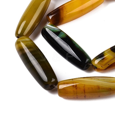Natural Agate Dyed Beads Strands G-T138-230G-1
