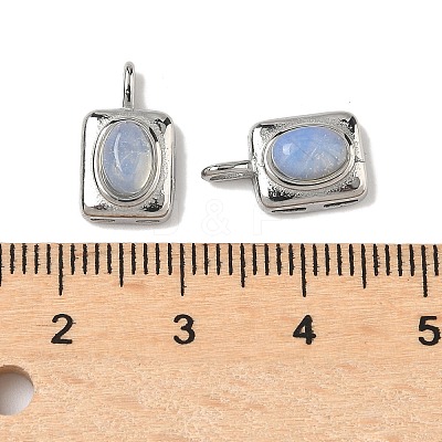 Opalite Rectangle with Oval Charms STAS-L022-516P-06-1