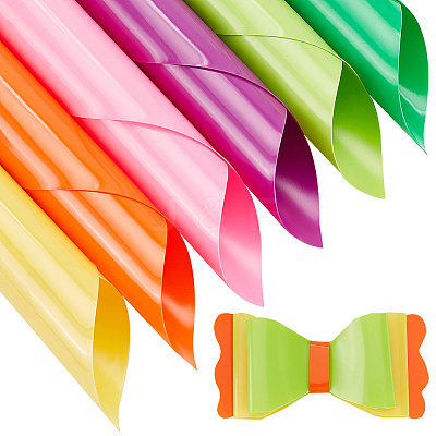 6 Sheets 6 Colors PVC Transparent Film Lighting Gel Filter DIY-OC0010-19-1
