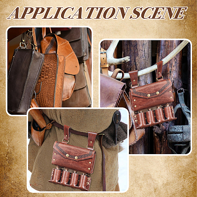 PU Imitation Leather Waist Belt Bag with 4 Cork Glass Bottles AJEW-WH0678-31B-1