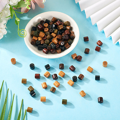 80Pcs 4 Colors Sandalwood Beads WOOD-TA0002-72-1